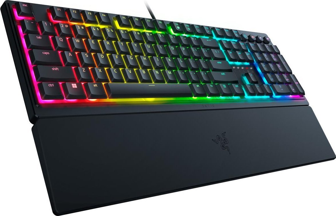 Tastierë gaming Razer Ornata V3, hibrid mecha membrane, me ndriçim RGB