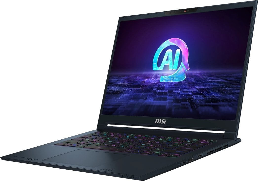 Laptop MSI Stealth 14 AI, 14" 120 Hz, Intel Core Ultra 7, 32 GB RAM, 1 TB SSD, NVIDIA GeForce RTX 4060, i kaltër