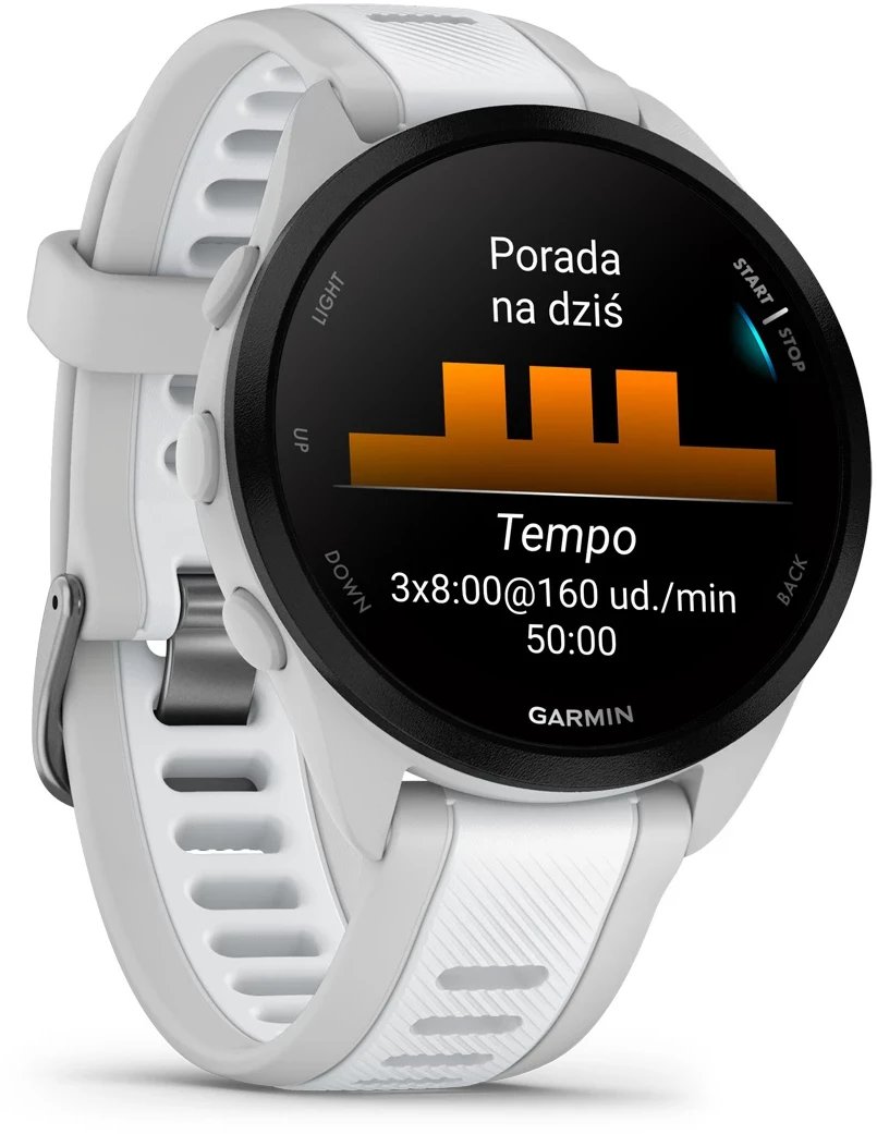 Ora inteligjente Garmin Forerunner 165, 1.2", GPS, gri