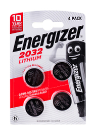 Bateri monedhë Energizer CR2032, litium 240 mAh, 3V, paketë 4 copë