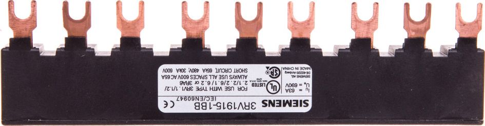 Shinë lidhëse Siemens 3P 3RV1915-1BB, 9 module, e zezë