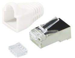 Set lidhës + mbrojtëse për kabllo LogiLink, RJ45, 100 copë