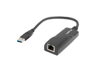 Kartë rrjeti Lanberg NC-1000-01, USB 3.0, Gigabit Ethernet, e zezë
