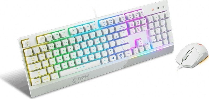 Set tastierë + maus MSI Vigor GK30, të bardhë