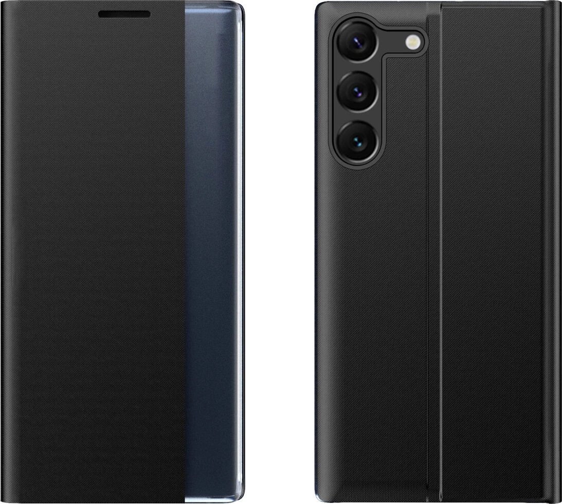 Kapak telefoni për Xiaomi Poco C65 Redmi 13C, Sleep View, me flip cover, i zi