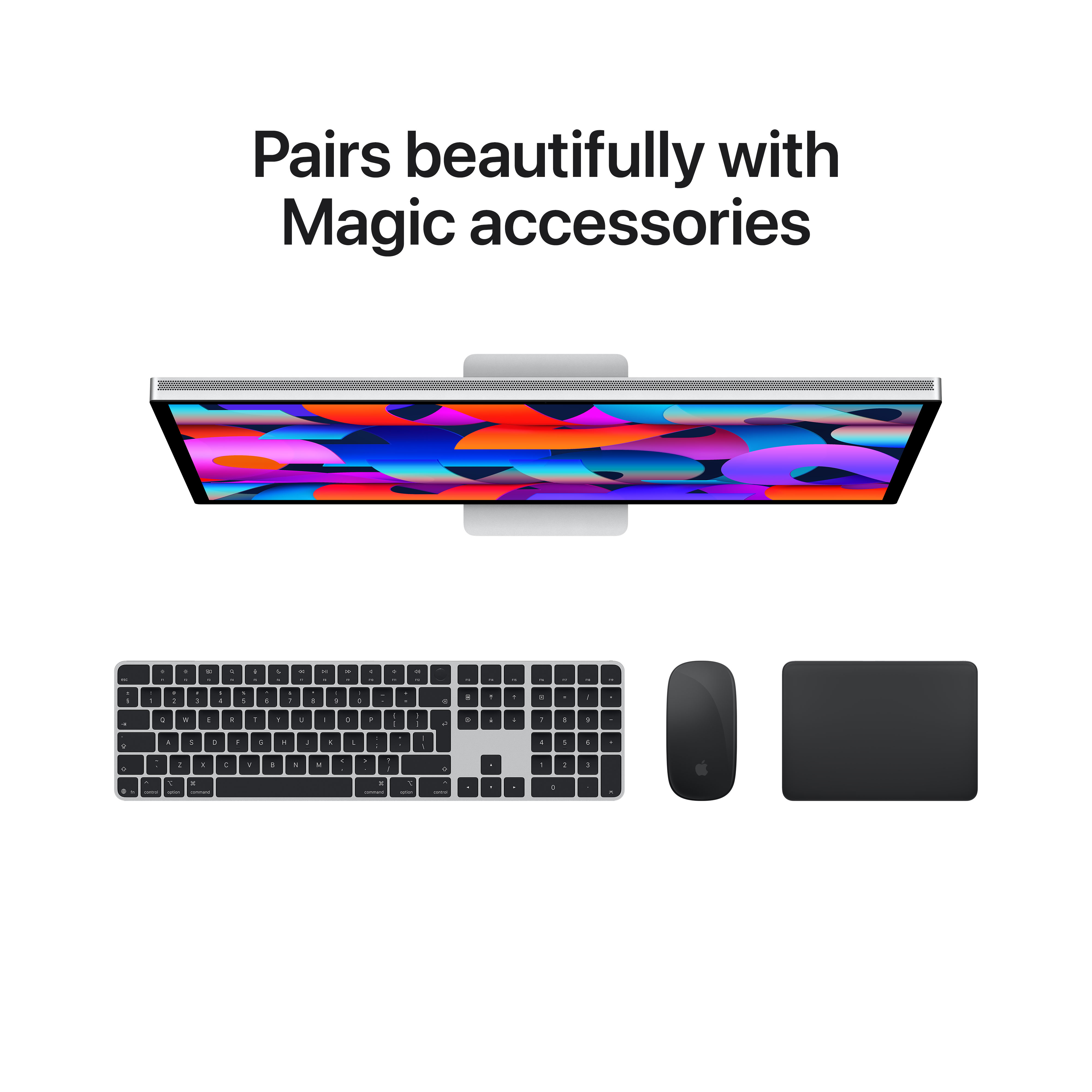 Apple Studio Display, Nano-texture glass, Tilt- and height-adjustable stand