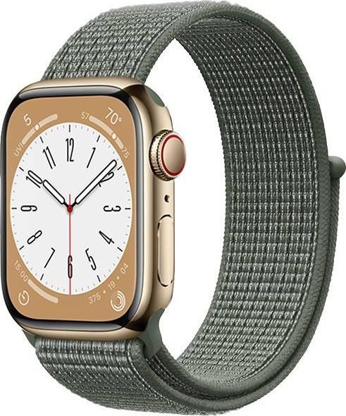 Rrip sportiv Crong Nylon për Apple Watch 42/44/45/49 mm, i gjelbër military