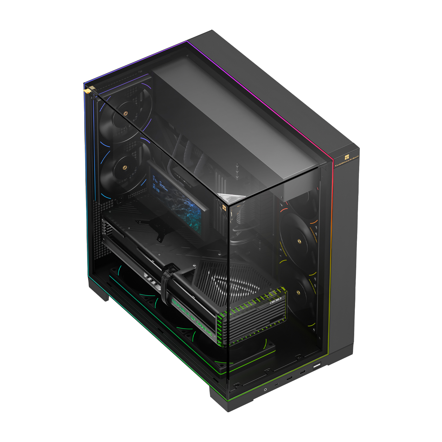 Kasë Thermalright A70 Argb FanUB, e zezë