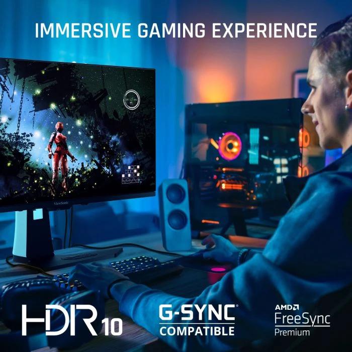 Monitor gaming ViewSonic XG272 27", 1440p, 240 Hz OLED, i bardhë