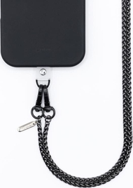 Varëse telefoni Crong Phone Crossbody Midnight Link, me zinxhir hallkash, e zezë