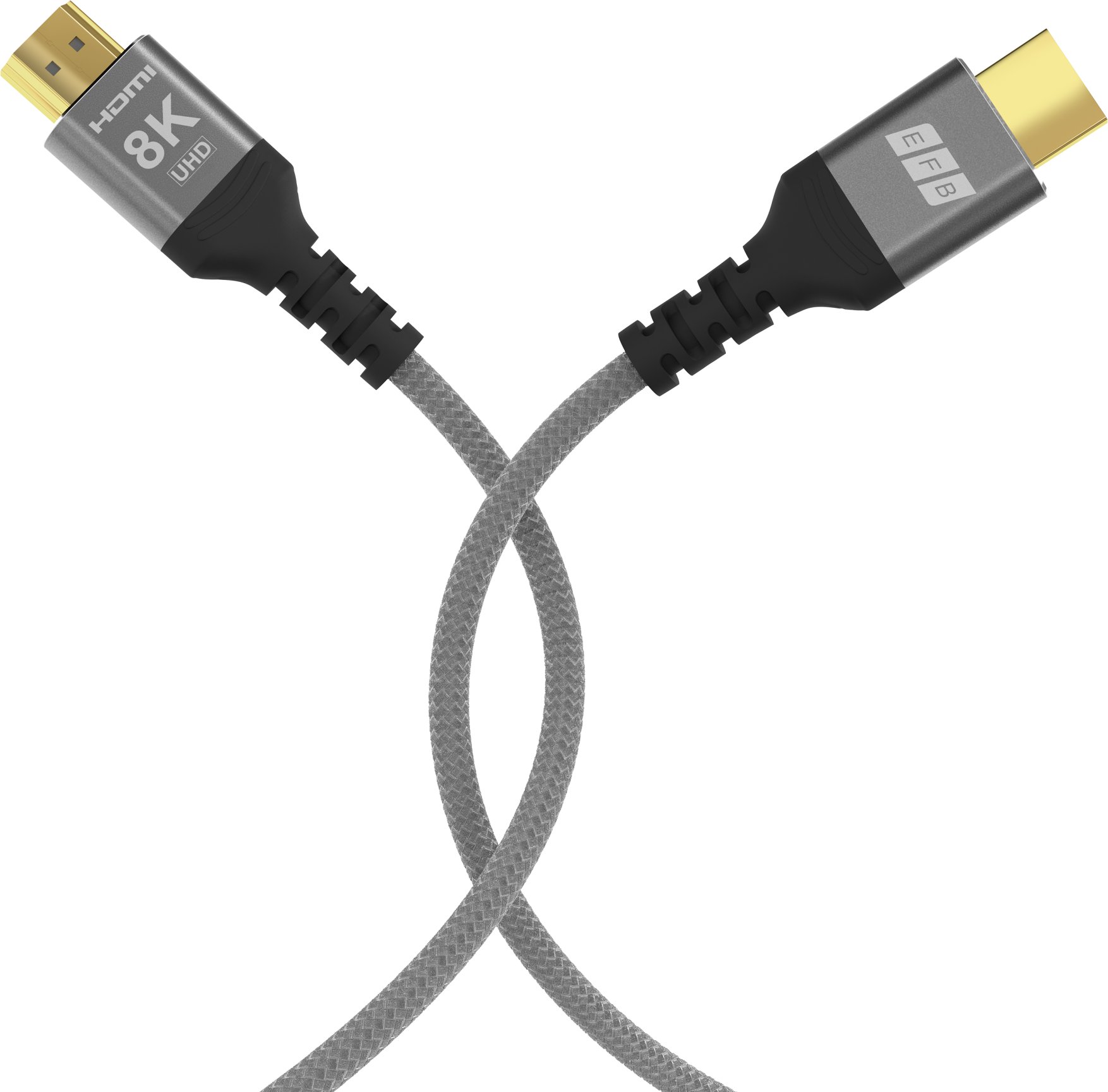 Kabllo HDMI Ultra High Speed, 0.5m, 8K 60Hz, gri