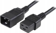 Kabllo energjie Manhattan IEC320, C19 në C20, 16A, 2m, e zezë