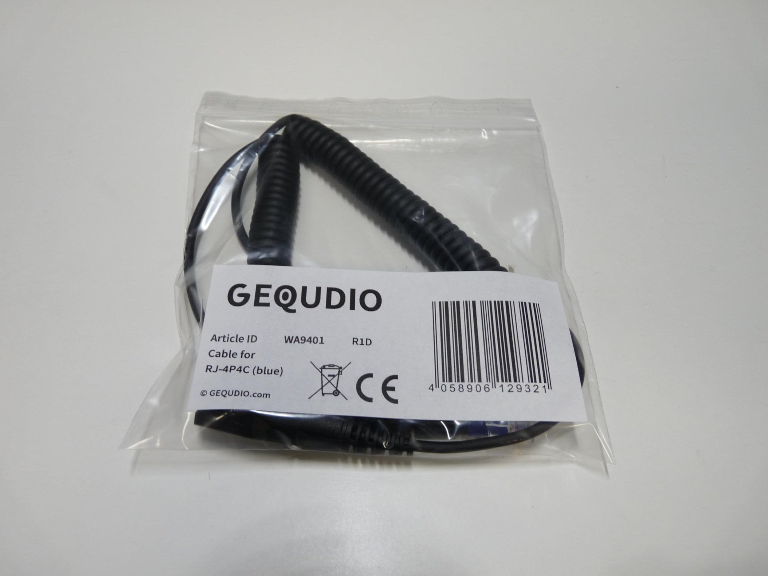 Kabllo telefonike GEQUDIO WA9401, RJ, për telefona Cisco, gri