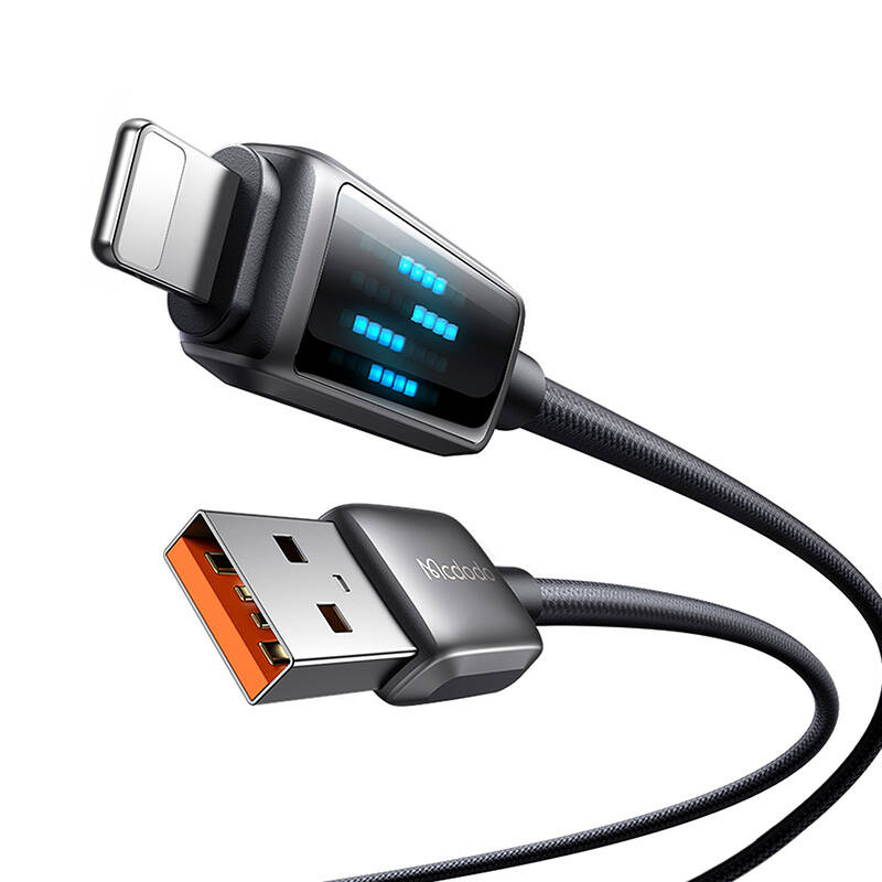 Kabllo karikimi Mcdodo CA-5250, USB-A në Lightning, 1.2m, 36W, i zi