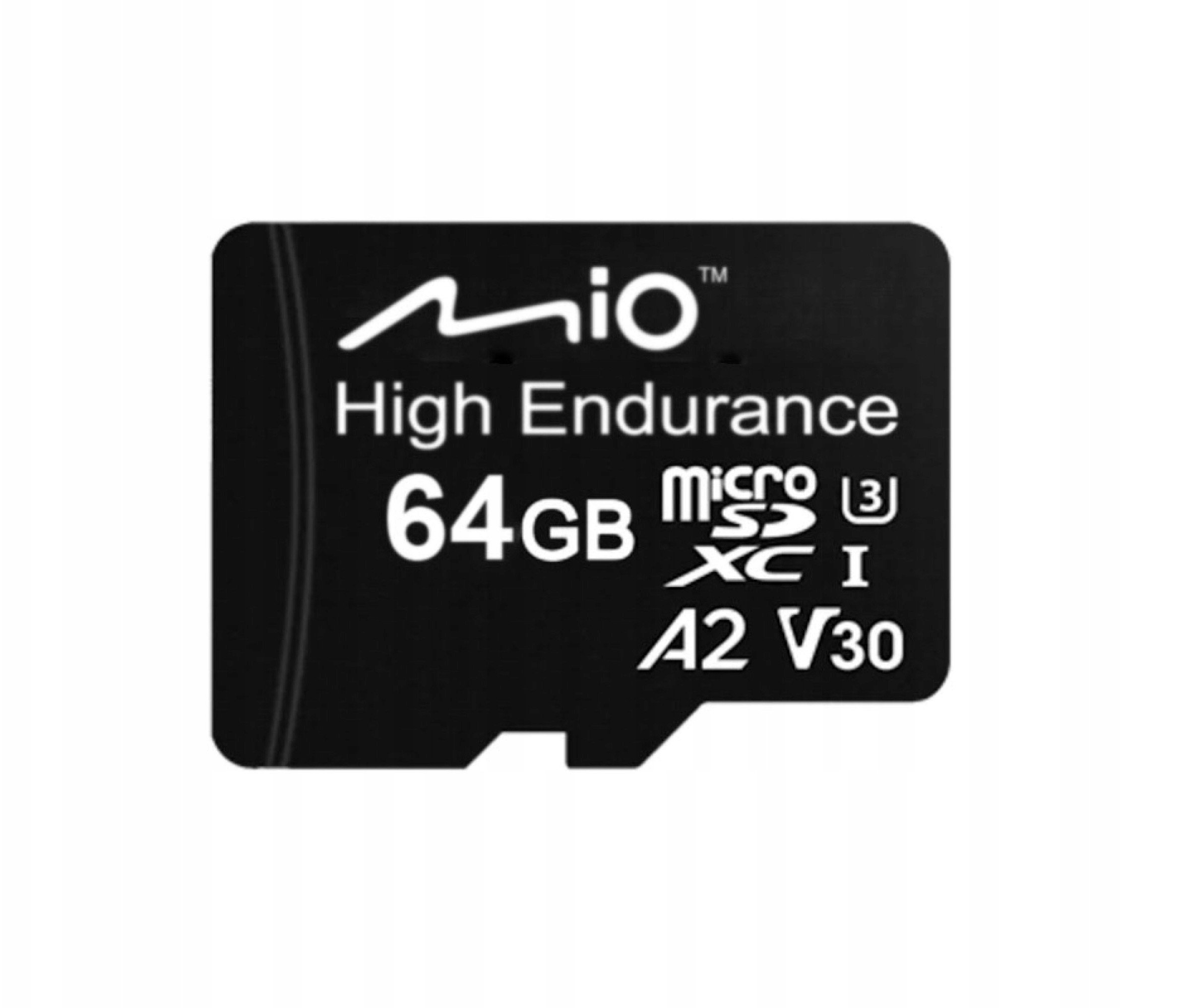 Kartë memories Mio High Endurance MicroSD, 64GB, UHS I