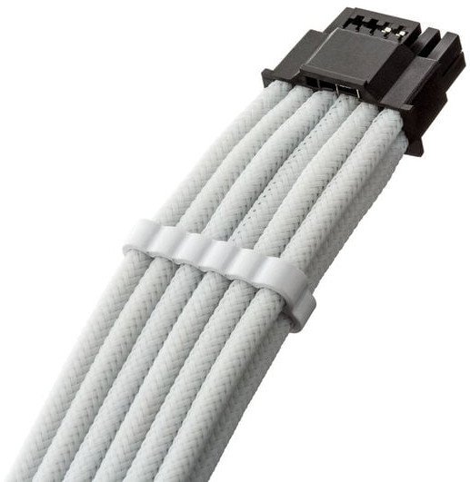 Кабел за PSU CableMod C-Series Pro ModMesh 12V-2x6, 16-pin во 4x 8-pin, 60 cm, бел