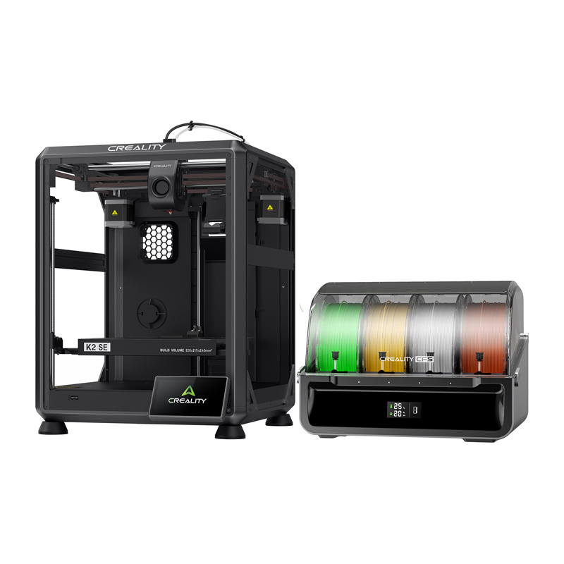 Printer 3D Creality K2 SE Combo, FDM, volum ndërtimi deri 300x300x300 mm, i zi