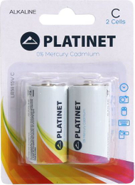 Bateri alkaline Platinet Battery Pro C R14, 8000mAh, 1.5V, paketim 2 copë