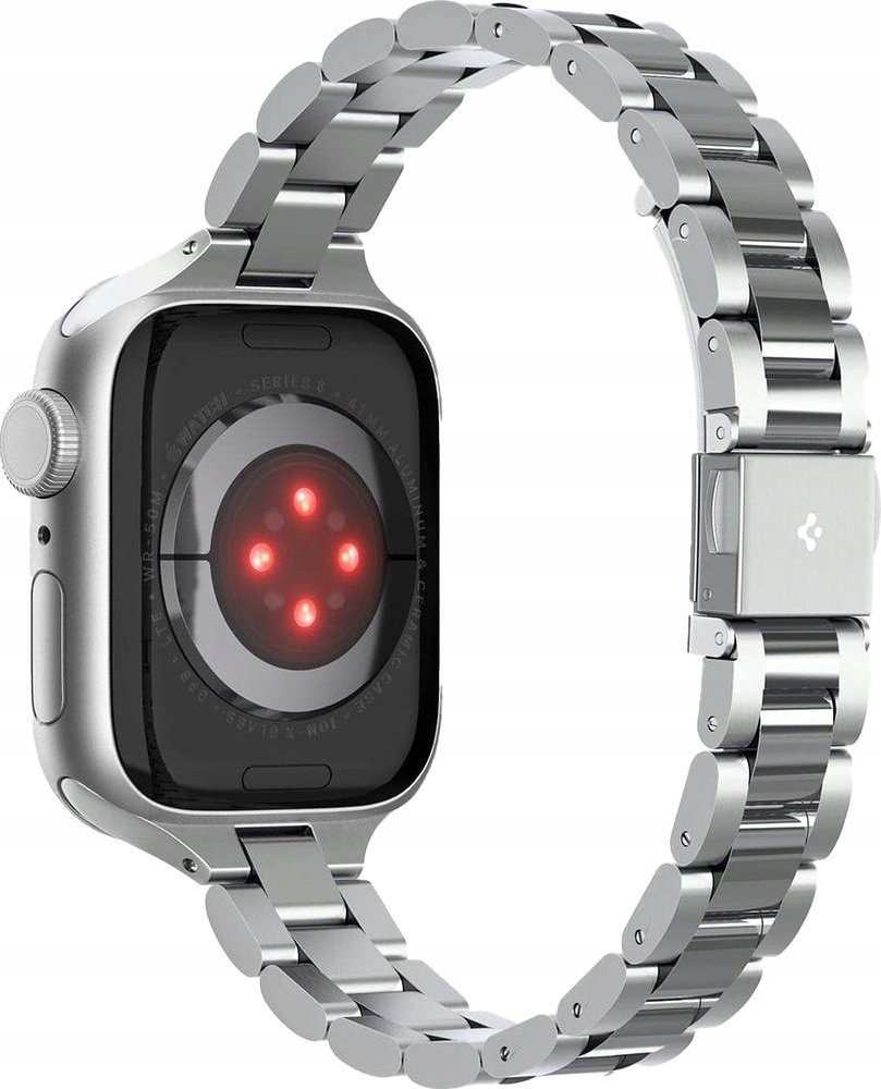 Rrip çeliku Spigen Modern Fit 316L, për Apple Watch 41mm 40mm 38mm, argjendtë