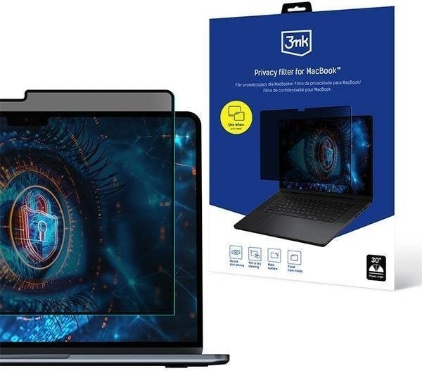 Folie privatësie 3mk për MacBook Pro 16" 2019, matte, kundër reflektimeve