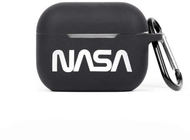 Mbulesë kufjesh NASA për AirPods Pro, gjenerata 1 dhe 2, me karabiner, e bardhë