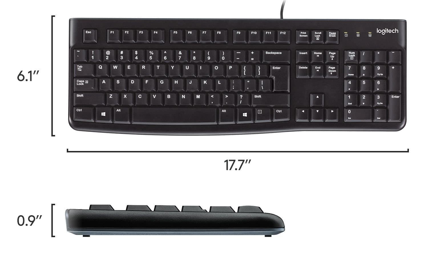 Tastierë Logitech K120, USB, e zezë