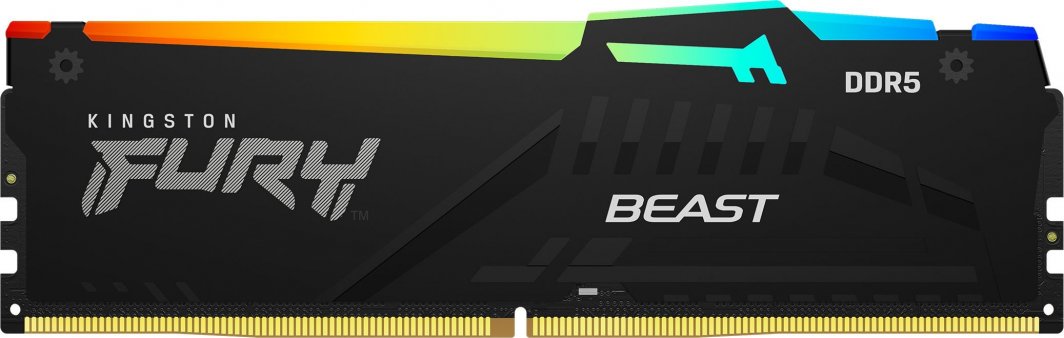 Memorie Kingston Fury Beast RGB, DDR5, 16 GB, 6000 MHz, CL36, KF560C36BBEA-16