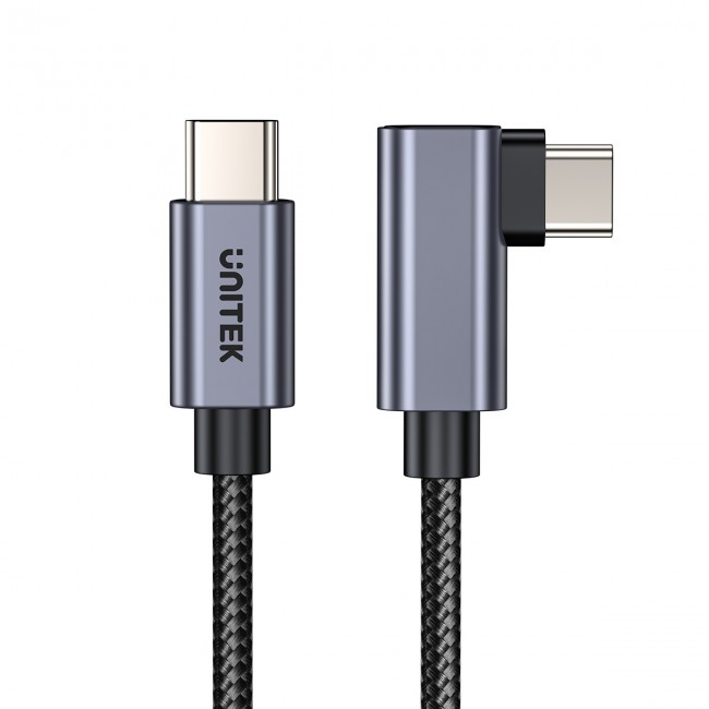 Kabllo Unitek USB-C 90° PD100W, 3m	