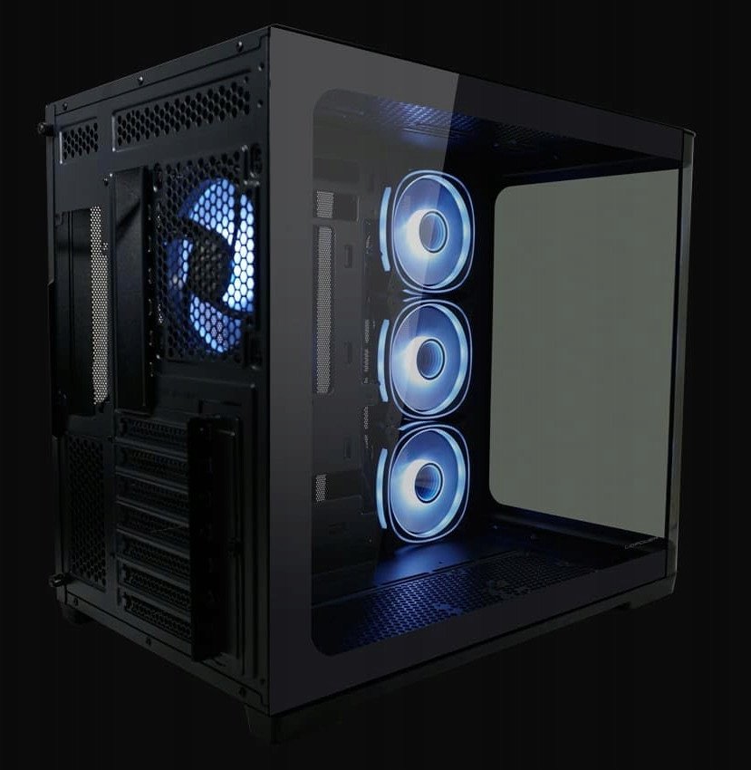 Kasa kompjuteri LC-Power 8001B Pro-Storm Dark, MIDI ATX, e zezë