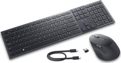 Set tastierë dhe maus Dell Premier Collaboration KM900, wireless, Bluetooth 5.1, gri