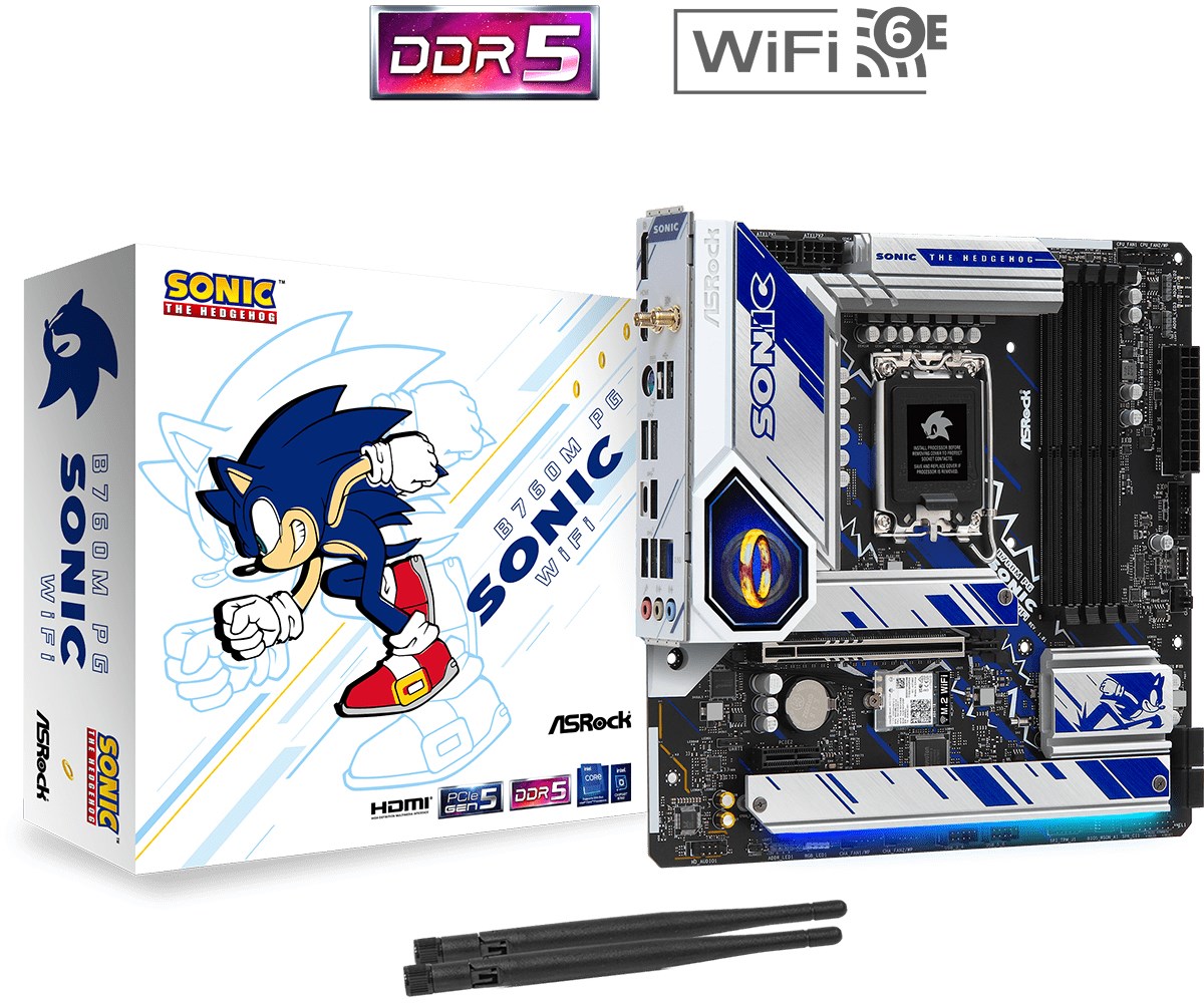 Pllakë amë Asrock B760M PG SONIC WiFi Intel B760 LGA 1700 micro ATX