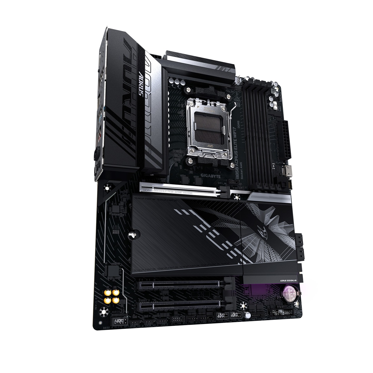 Pllakë bazë GIGABYTE B850 AORUS ELITE WIFI7, AM5, DDR5 8200 MHz, e zezë 2
