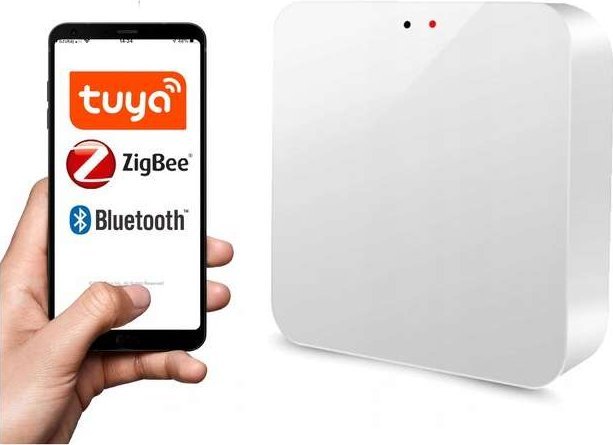 Gateway qendror Tuya Smart, ZigBee 3.0, WiFi 2.4GHz, i bardhë