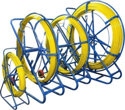 Sustë tërheqëse kabllosh Extralink EX.15982, për tuba instalimi, blu verdhë