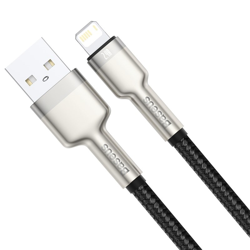 Kabllo Baseus, Lightning / USB A, 1 m, e zezë