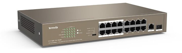 Switch Tenda TEF1118P-16-150W