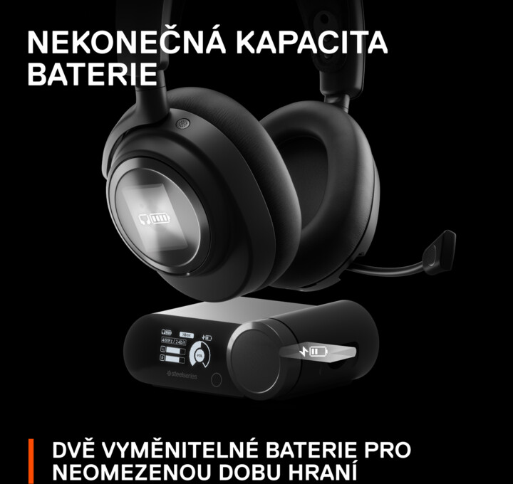 Kufje SteelSeries Arctis Nova Pro Wireless X, të zeza