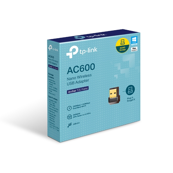 Përshtatës Wi-Fi TP-Link Archer T2U Nano, AC60
