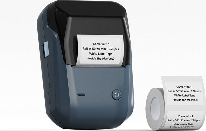 Printer etiketash Niimbot B1, termik portabël, Bluetooth, Space Blue