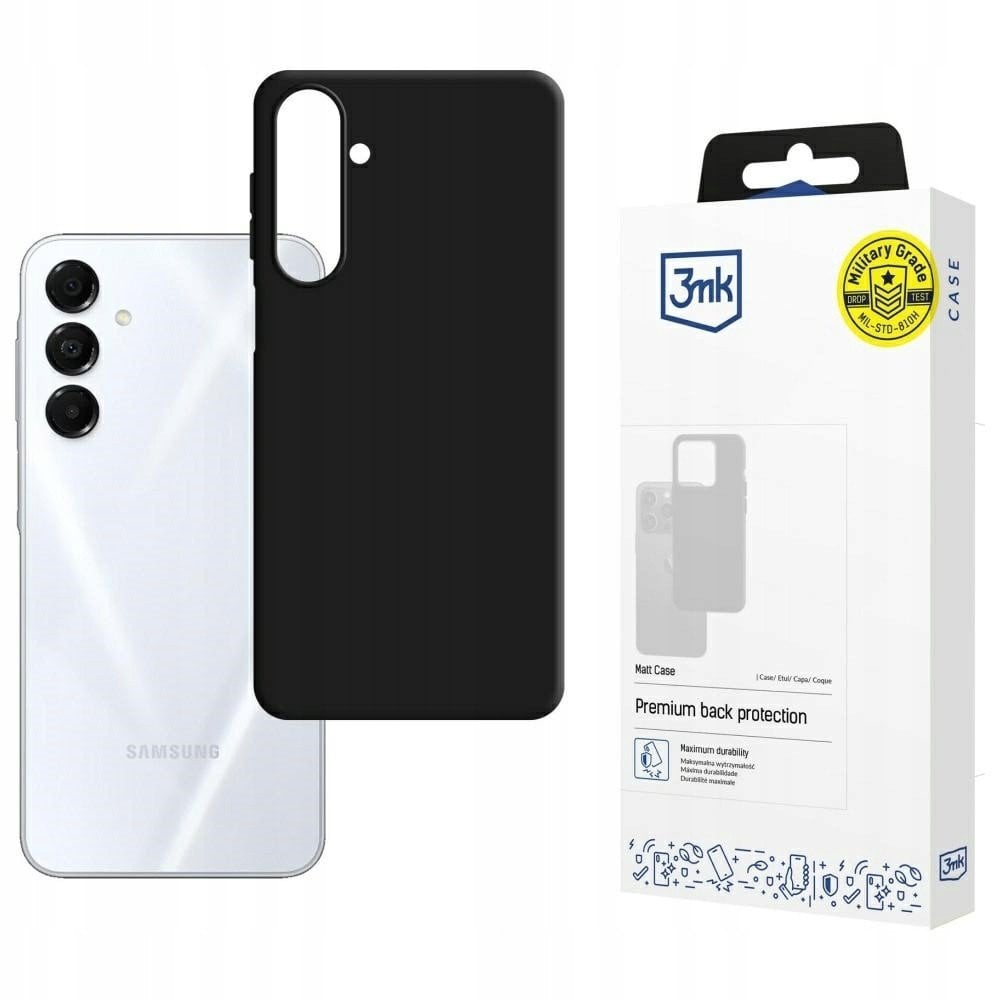 Futrollë 3mk Matt Case Samsung Galaxy A17 5G, plastike e hollë, matt, e zezë