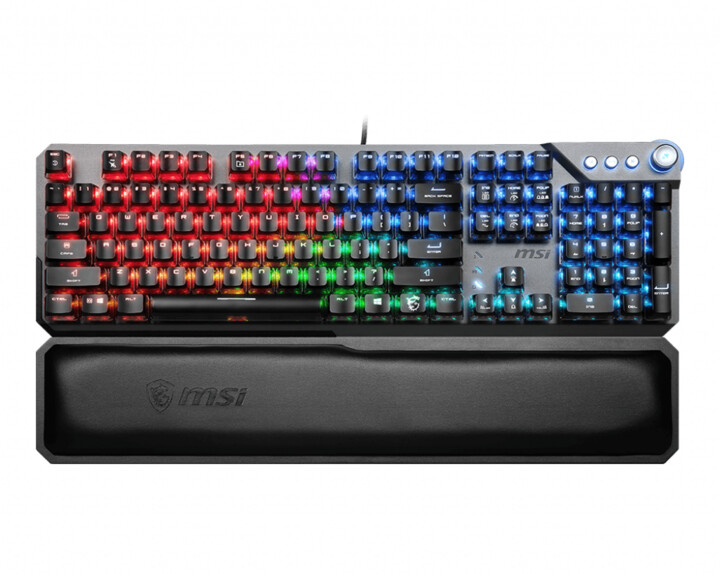 Tastierë MSI Vigor GK71 Sonic, MSI Sonic Blue, US, e argjendtë