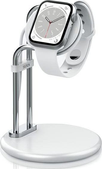 Држач за Apple Watch Sodi SAW-300, база за полнење, алуминиум, сребрена
