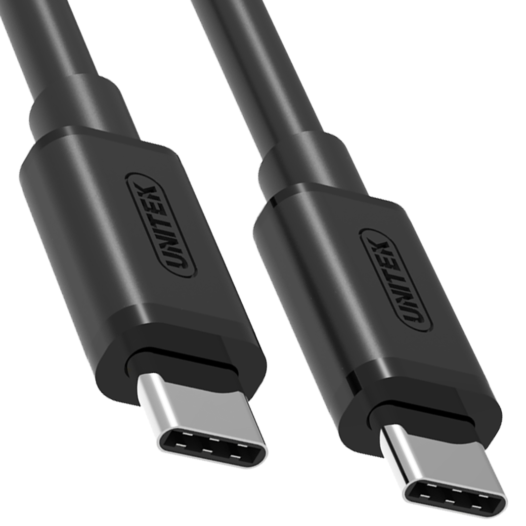 Kabllo USB Unitek, USB-C në USB-C, 1 m, e zezë