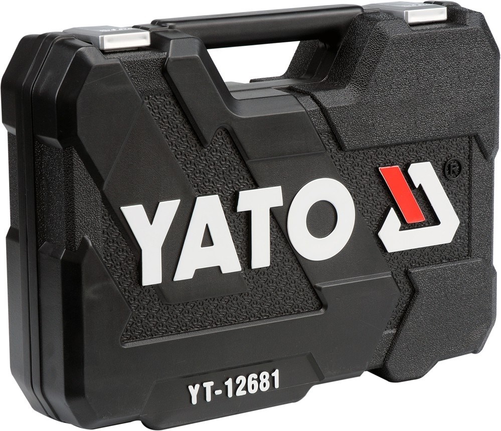 Set veglash Yato YT-12681, 94 copë, çelësa dhe koka, në kuti plastike