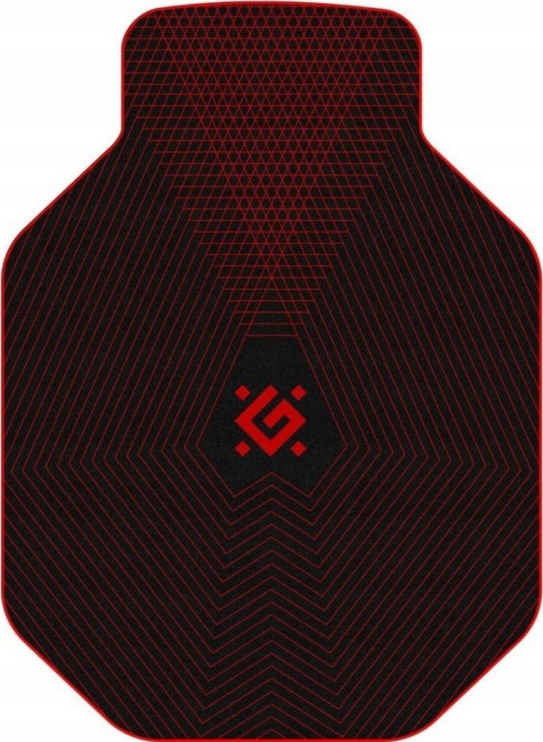 Tapet dyshemeje Defender MOTION, për karrige gaming, gome natyrale, i zi e kuq