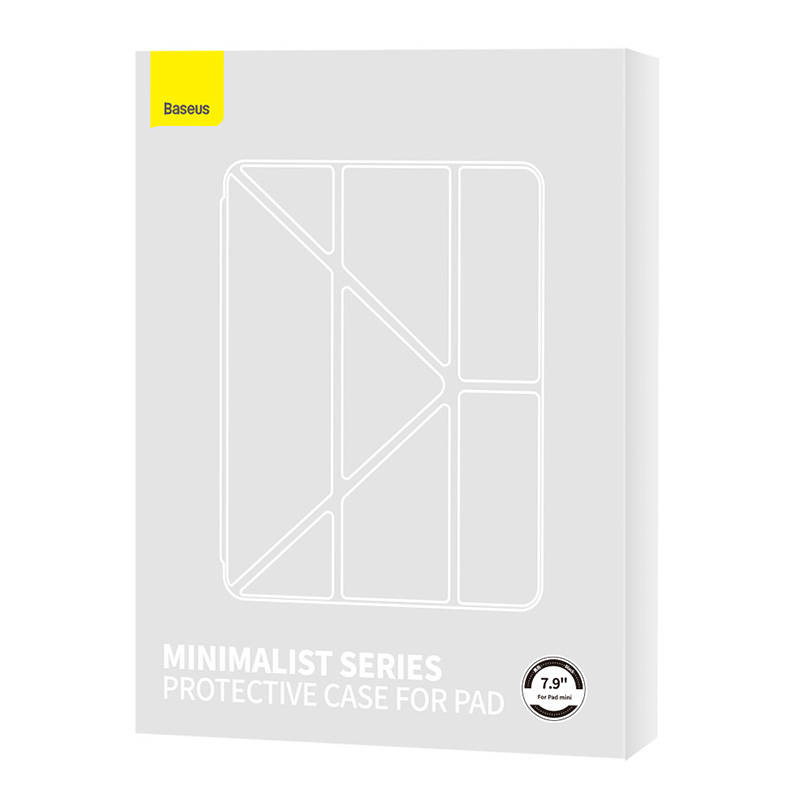 Kofe tabletë Baseus Minimalist për iPad Mini 4/5 7.9", mbështetje stylus, e zezë