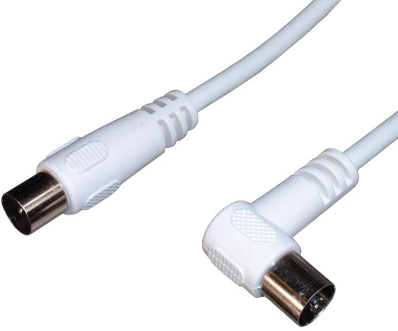 Kabllo PremiumCord Cable M / F 90 °, 75 Ohm 2m