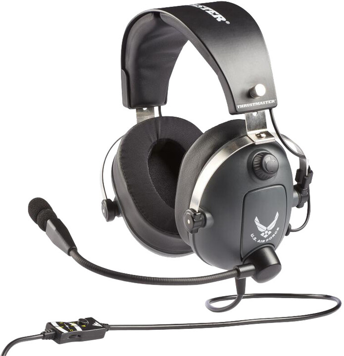 Kufje Thrustmaster T.Flight U.S. Air Force Edition, të hirta / zeza