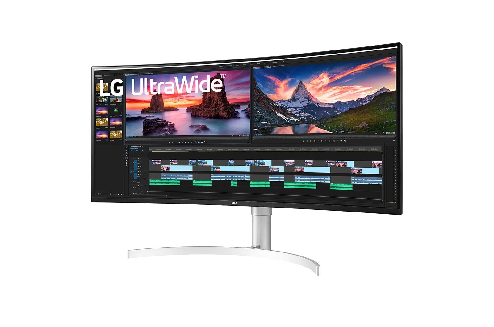 Monitor LG 38WN95CP-W, 38", UW4K, IPS, 144Hz, i bardhë