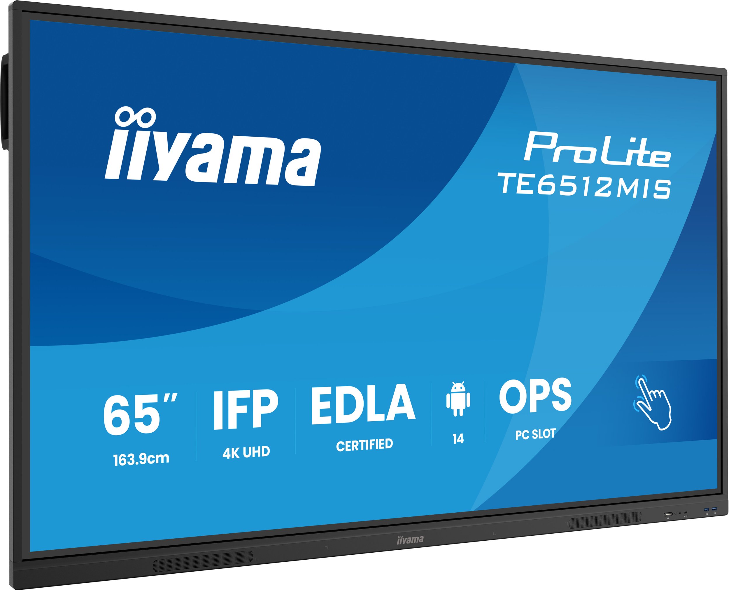 Ekran interaktiv Iiyama TE6512MIS-B4AG, 65", 4K UHD, Wi-Fi, i zi